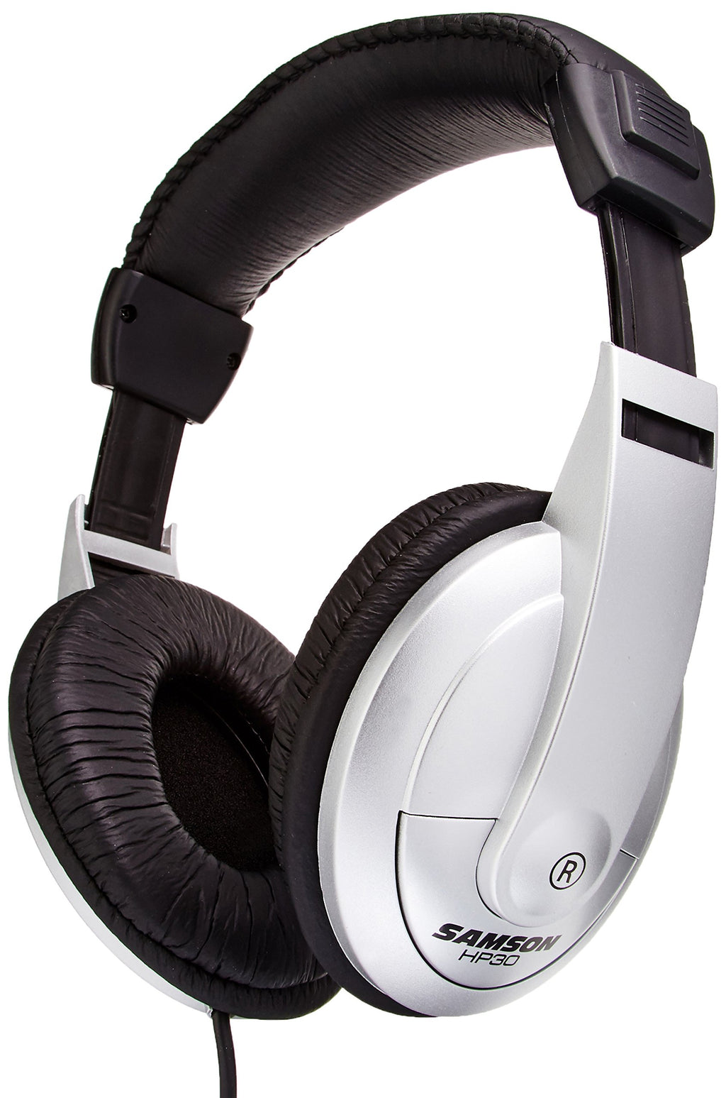 HP30 White Over-Ear Stereo Headphones Lightweight Closed-Back 40mm Drivers
