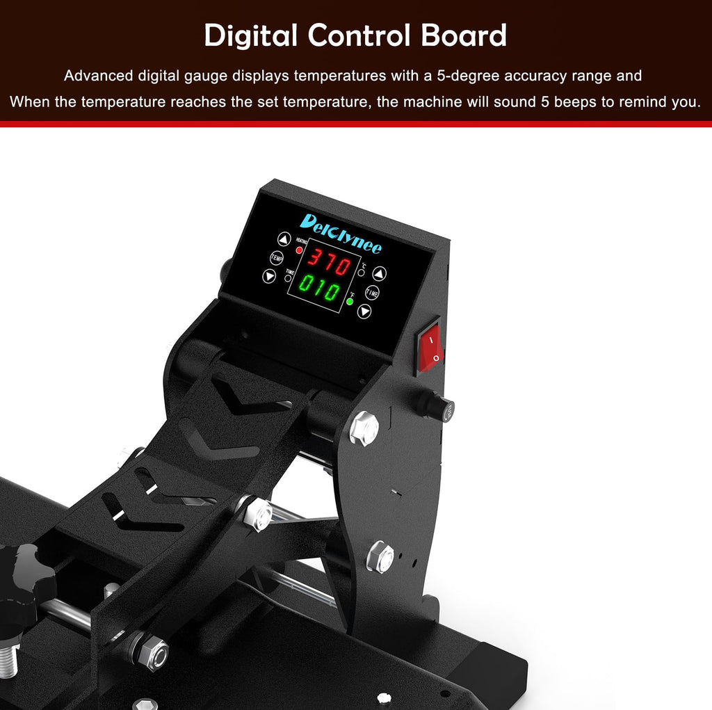 New As-Is Delclynee 15x15 Digital Heat Press Machine for T-Shirts Retail $159.00