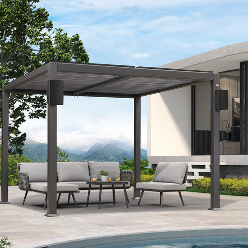 5 Inch Passive Outdoor Waterproof 400W 2-Way Wall Mount Speakers - Black $81.75