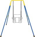 Swing Stand, Metal A-Frame Hammock Chair Stand, Foldable Baby Swing Frame, Easy to Assemble & Store, Indoor/Outdoor Swing Stand for Toddler Baby Jumper Chair Retail $215