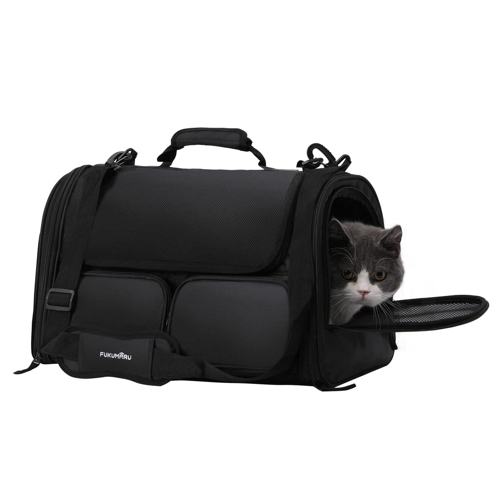 Open-Box New FUKUMARU Airline Approved Soft-Sided Pet Carrier w 4 Mesh Windows 15 lb Retail $32.00
