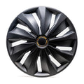 Action Vehicle Wheel Covers 16 Inch Hub Caps Set of 4 Black