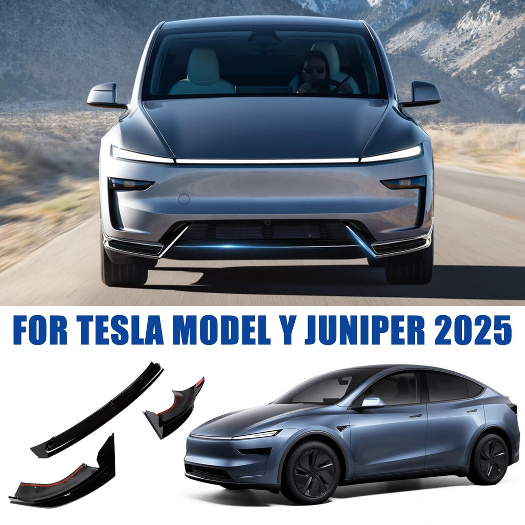 Tesla Model Y Bumper Lip Glossy Black ABS