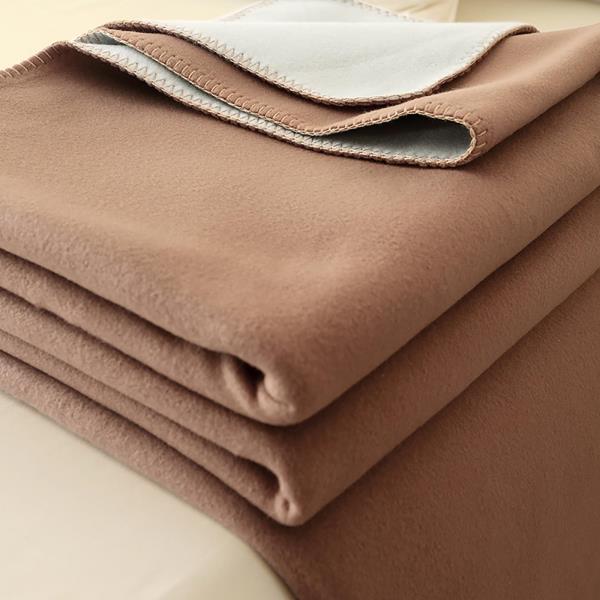 Double Sided Cashmere Throw Blanket for Couch 80x90 GreyCurry