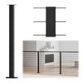 Black T304 Stainless Steel Square Cable Railing Post MZZ878