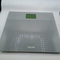 Digital Glass Body Weight Scale GrayClear