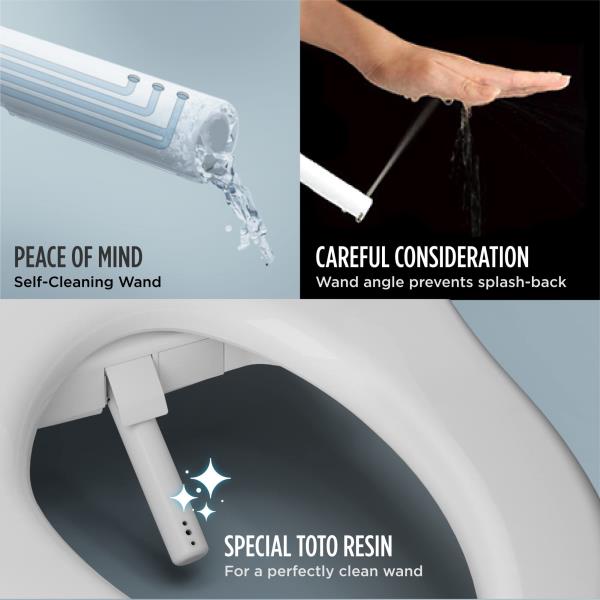 TOTO WASHLET A2 Electronic Bidet Toilet Seat Elongated Cotton White - SW300401