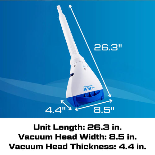 Aqua Broom Sweep XL Cordless Rechargeable Pool  Spa Vacuum - Blue  Green 40 Min Run Time