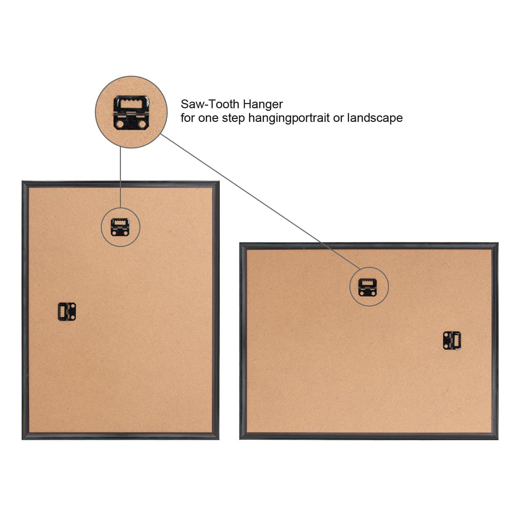 Boarding 22.375X34 Poster Frame 4 Pack, Scratch-Proof Picture Frames for Wall Gallery, Slide-In Strips,Photo Frame 22.375 by 34 for Horizontal or Vertical Wall Display, Black Retail $55.00