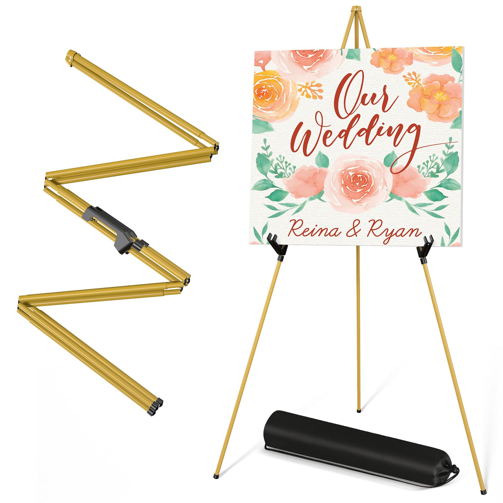 Open-Box New SunyesYoon 63 Collapsible Portable Artist Tripod Easel Stand Retail $18.00