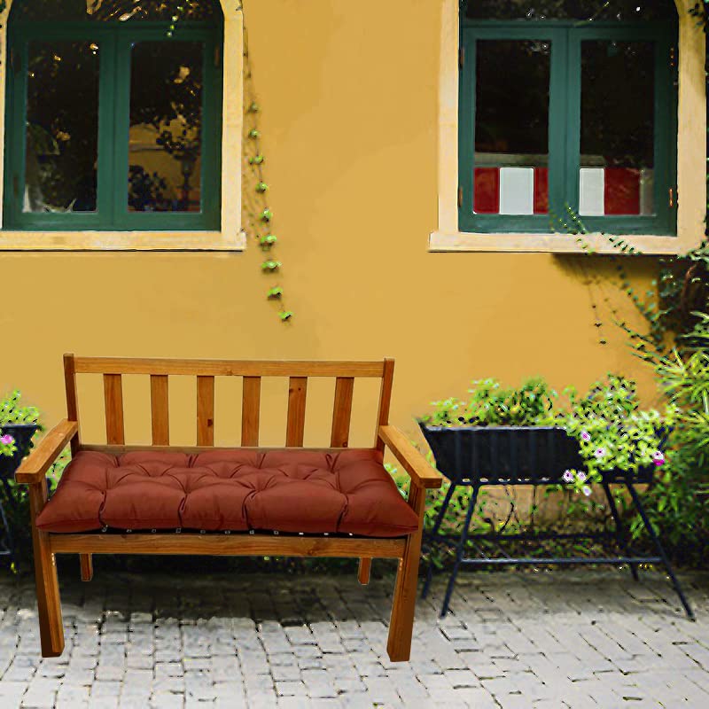 Open-Box New Srutirbo 48x20 Waterproof Thick 3-Seater Outdoor Bench Cushion Retail $27.00