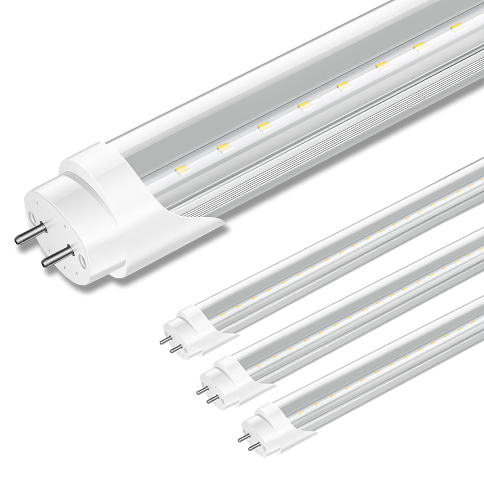 Marxlait 4 Pack T8 LED Bulbs 4 Foot, 24W 3000LM, 6000K Daylight, Ballast Bypass, Dual Ended Powered Type B Light Bulbs, LED Fluorescent Tube Replacement T8 T12, Non-dimmable Retail $31.00
