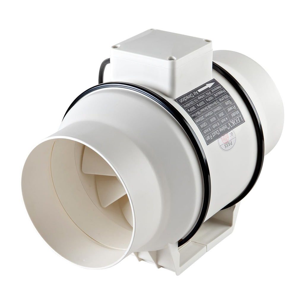 Open-Box New LEOKV 6-Inch 560 CFM Mixed Flow Quiet - Duct Fan
