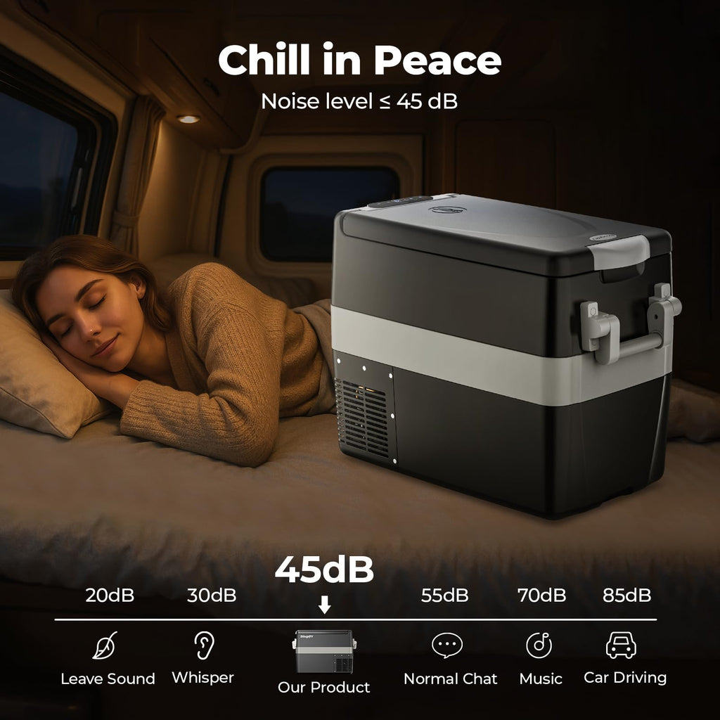BougeRV 12V Portable Refrigerator Fridge Freezer Portable Car Fridge 53 Quart Electric Cooler12V/24V DC 110~240 V AC for RV Truck Jeep Pickup SUV Van Boat Camping Tailgating Road Trip Outdoor Travel Retail $237.00