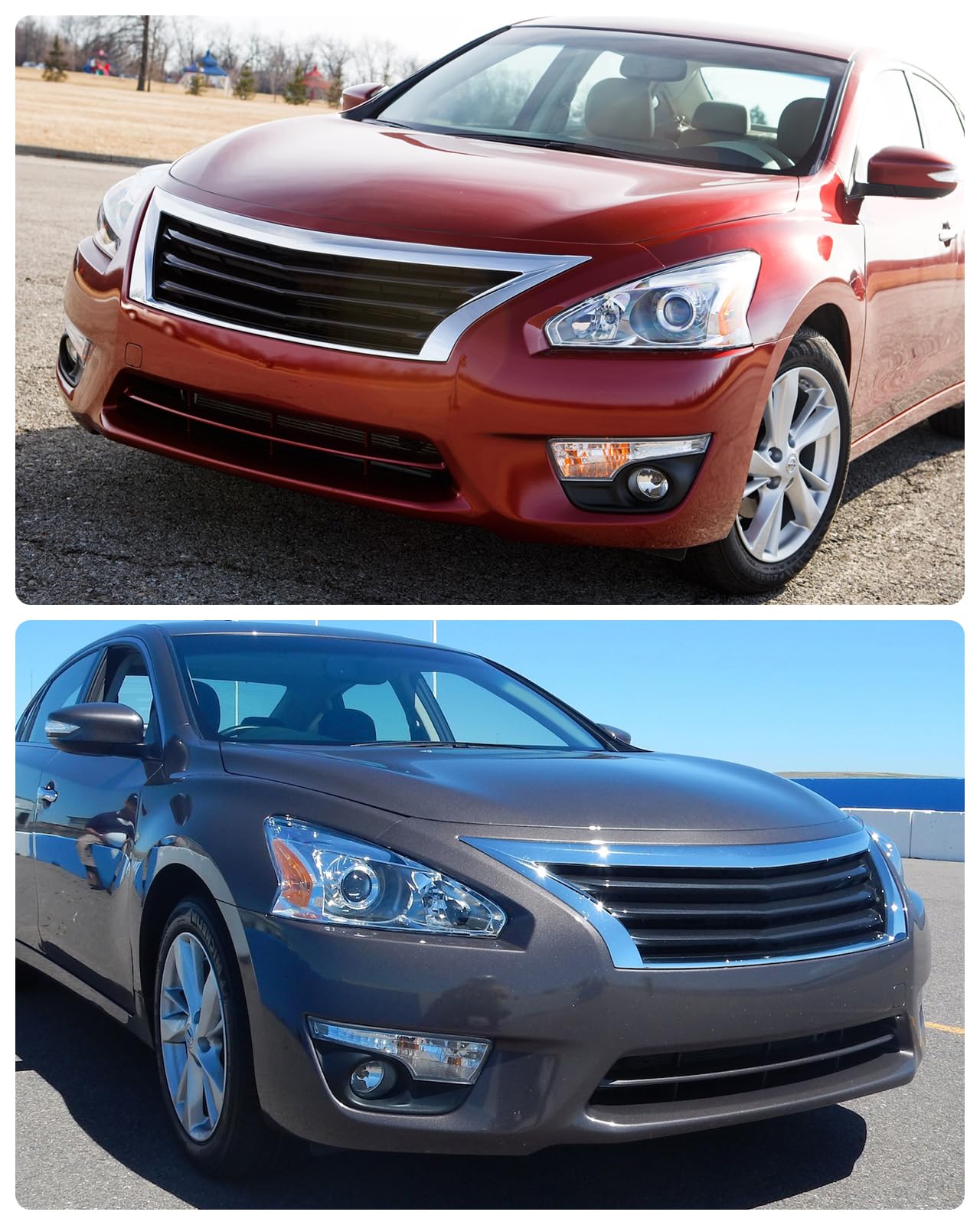 Headlight Set for Nissan Altima 2013-2015 Chrome