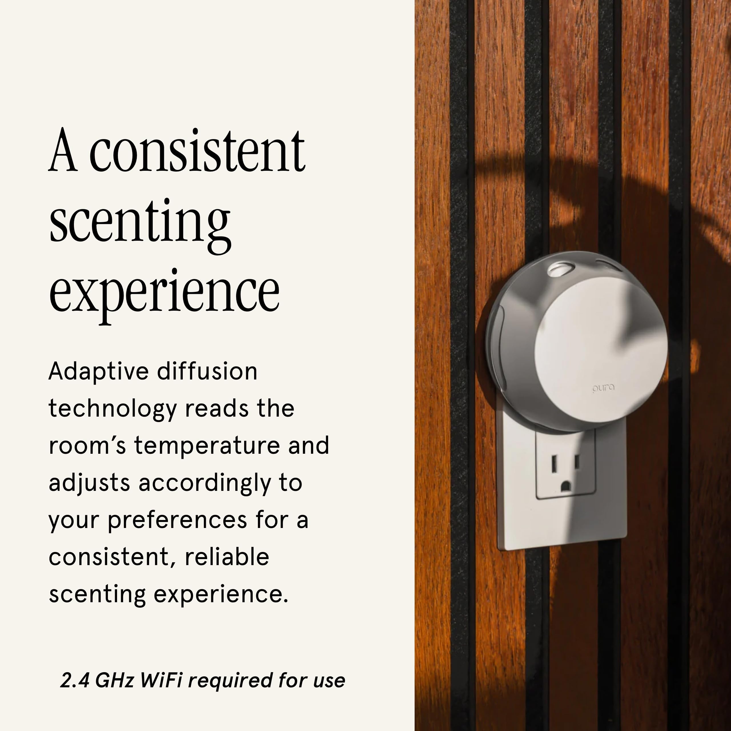 Pura 4 Smart Fragrance Diffuser with LED Light Wi-Fi  Auto Vial Detection - 2025 Version