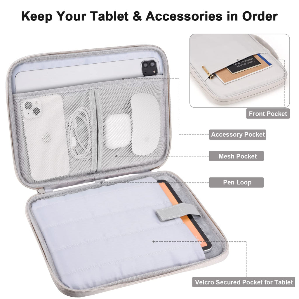 Open-Box New Cayeelu 11-Inch Padded Tablet Travel Sleeve for iPad ProAir10th Gen. Retail $14.00