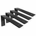 Countertop Support Brackets 4 Pack L Bracket Countertop Brackets 12" x 6" x 2.5" Heavy Duty 3/8" Thick Shelf Brackets Metal Corbels L Shape Bracket for Wood Shelf/Quartz/Granite/Concret Countertops Retail $69.00