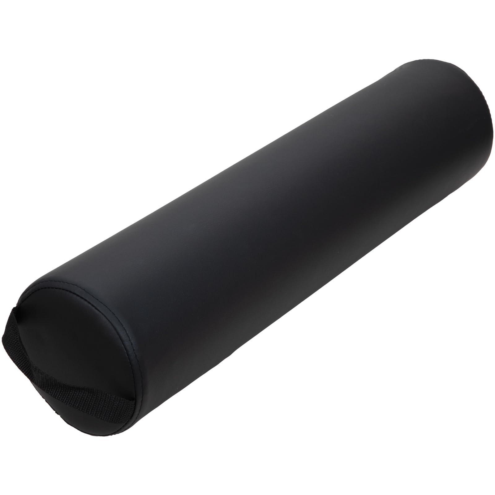 ForPro Black Full Round Bolster Pillow 6R x 26L