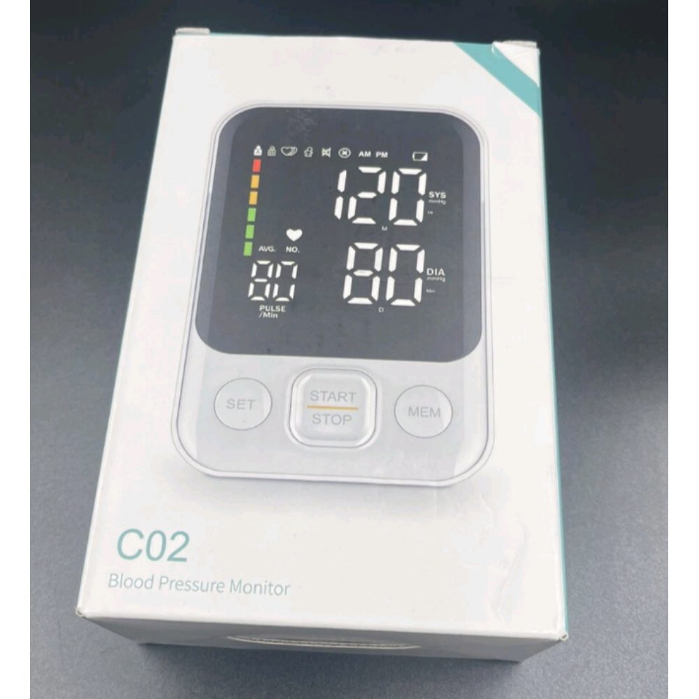 C02 Automatic Blood Pressure Monitor White Retail $25.00