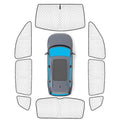 pcs Thicken Sun Shades for Volkswagen VW Tiguan 2018-2023 Full Car Window Covers