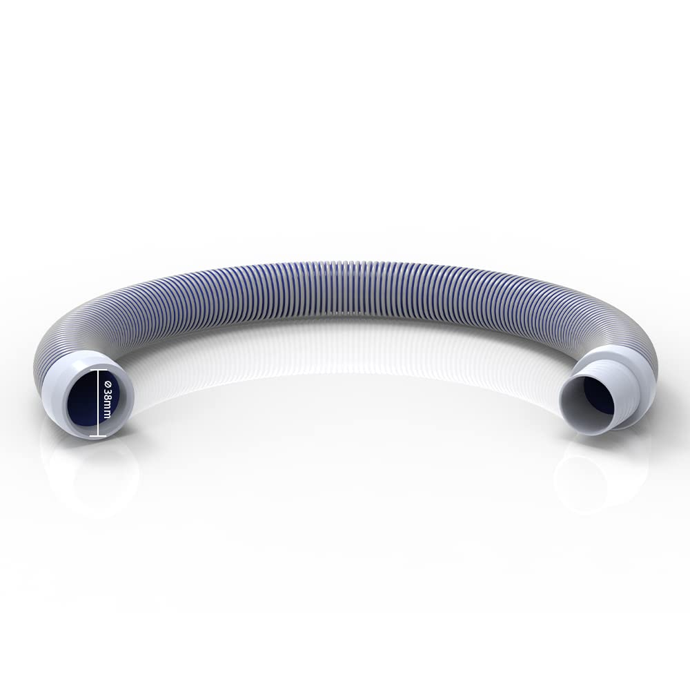 Gray-Blue 8-Piece 1.5-inch Automatic Pool Vacuum Hose Retail $49.00