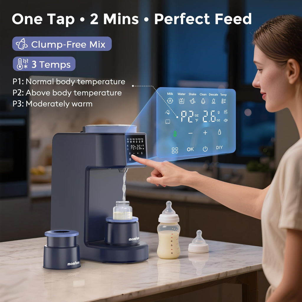 As-Is New MOMFANN Automatic Baby Formula Maker - 2-Min Quick Mix with Temp Control Retail $159.00