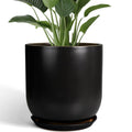 Bright Yellow 12 Inch Ceramic Plant Pot with Drainage Hole Retail $109.00