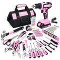 FASTPRO 232-Piece Pink Drill Set for Women, Pink Tool Set with Bag