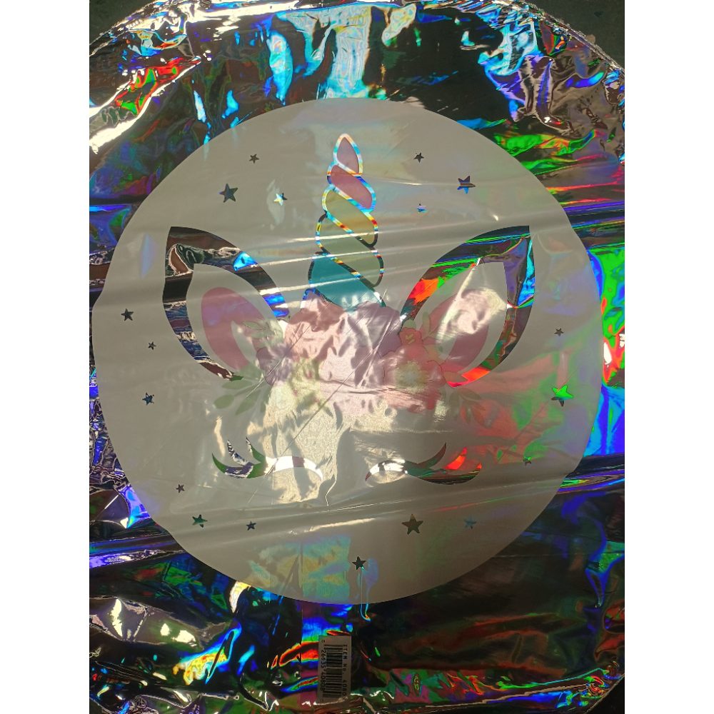 Open-Box New Iridescent Multi-color Unicorn Face Foil Party Balloon Retail $10.00