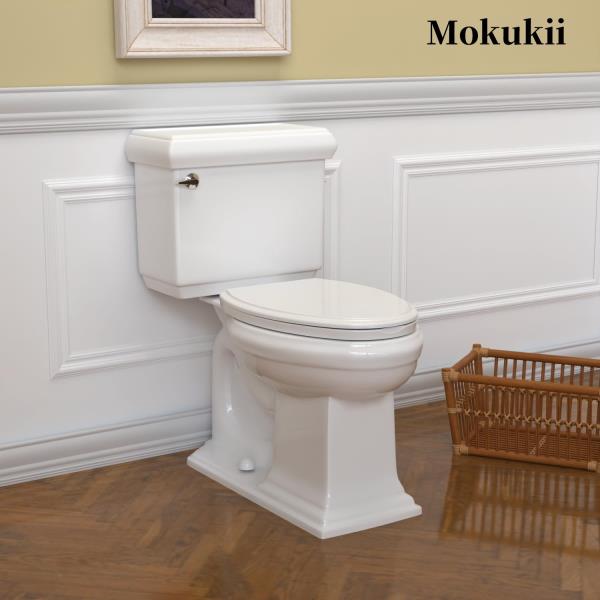 Elongated Oval Toilet Seat Slow Close Metal Hinges 18.5 White $35.00