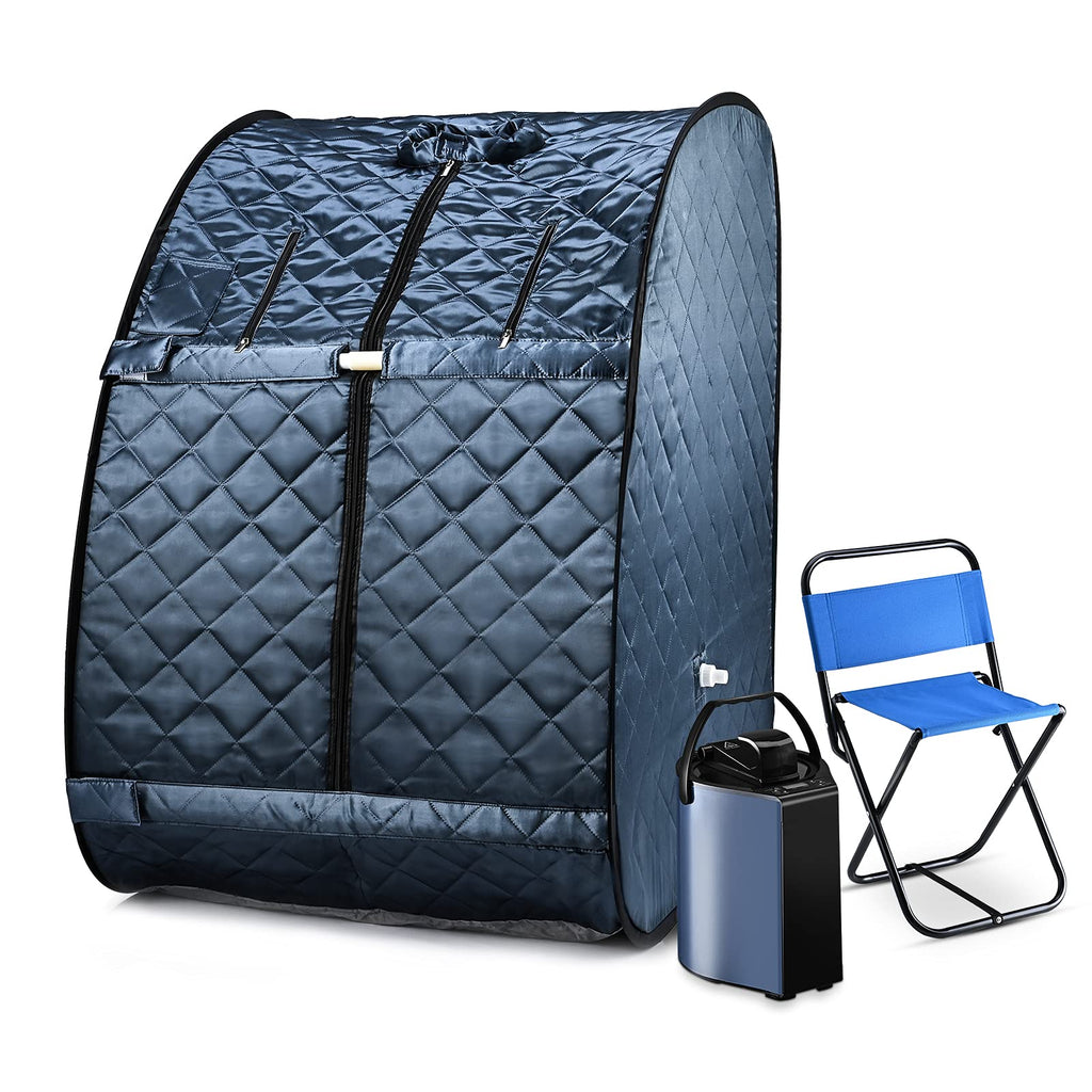 New Sunakie Portable Foldable 800W Personal Steam Sauna w Remote Retail $159.00
