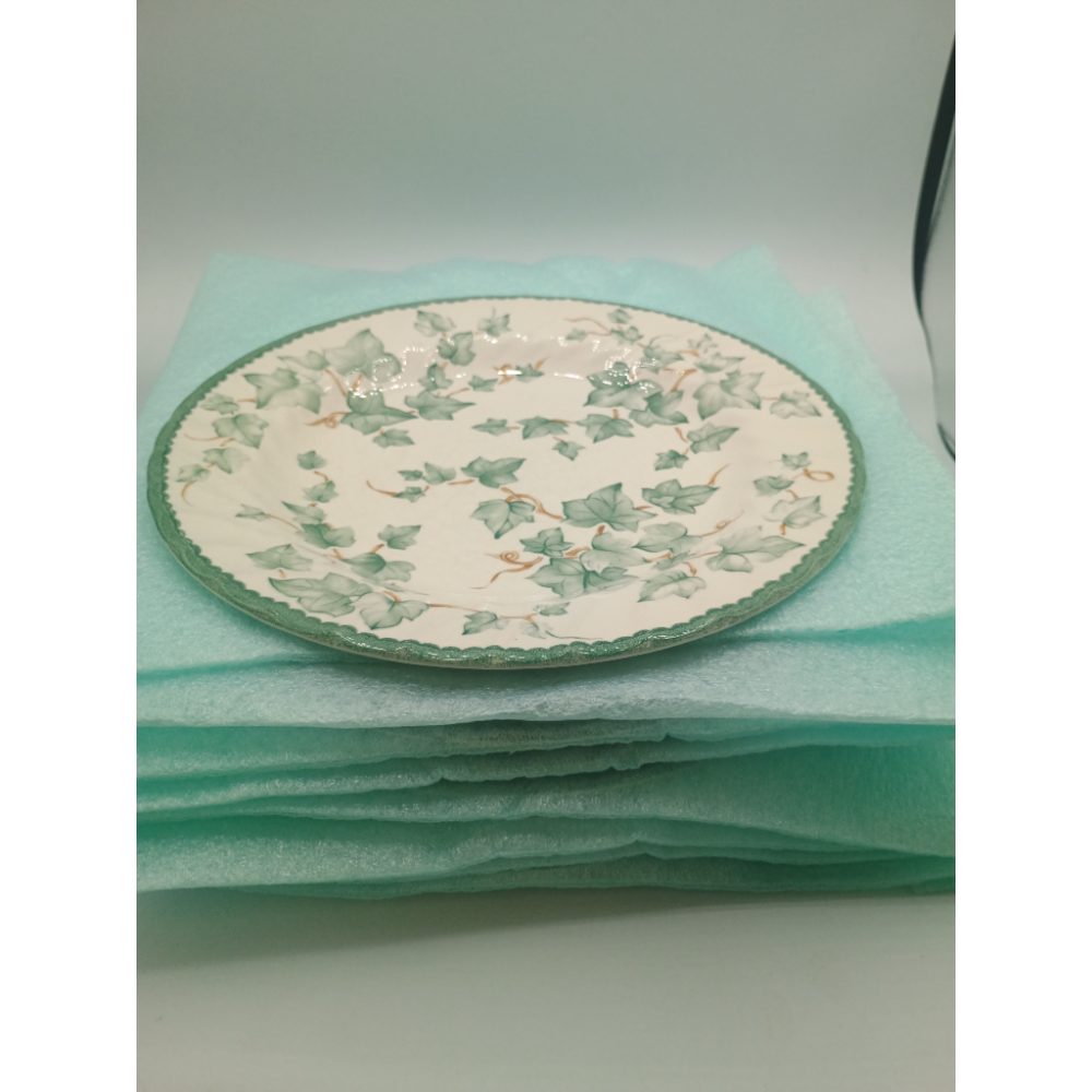 White Green Country Vine Plate 062