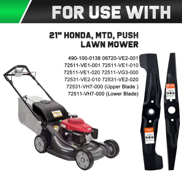 Grasscool HRR2169VKA HRN216 Honda Lawn Mower Mulching Blades Replacement Retail $38.00