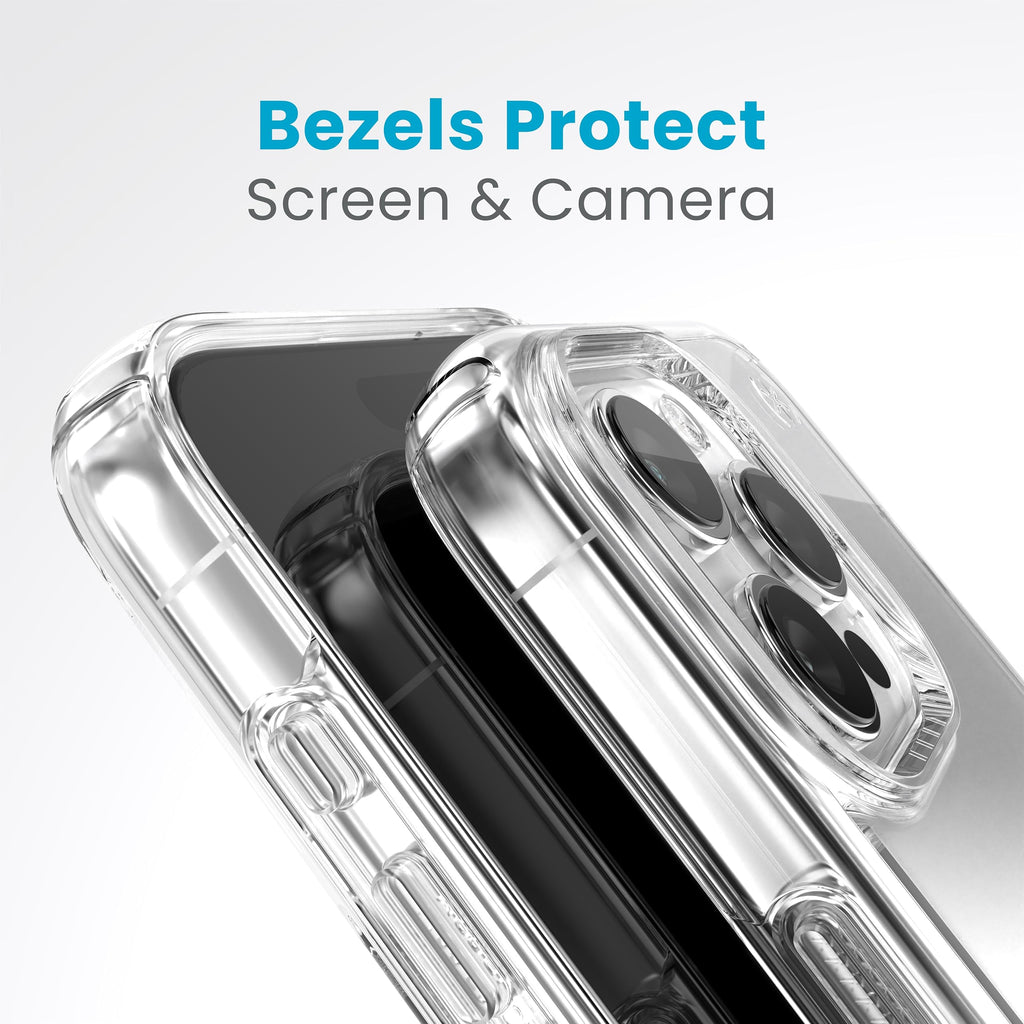 Speck Presidio Clear Anti-Yellowing Case for iPhone 15 Pro Max Clear
