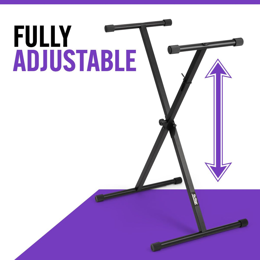 Single-X Adjustable Electronic Keyboard Stand KS7190 Black