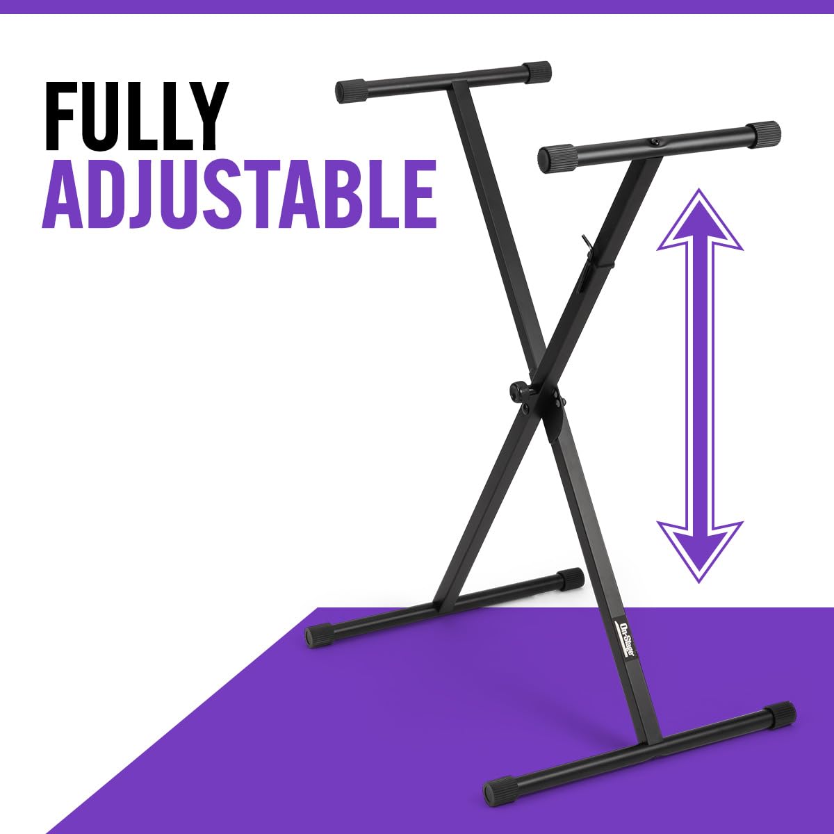 Single-X Adjustable Electronic Keyboard Stand KS7190 Black