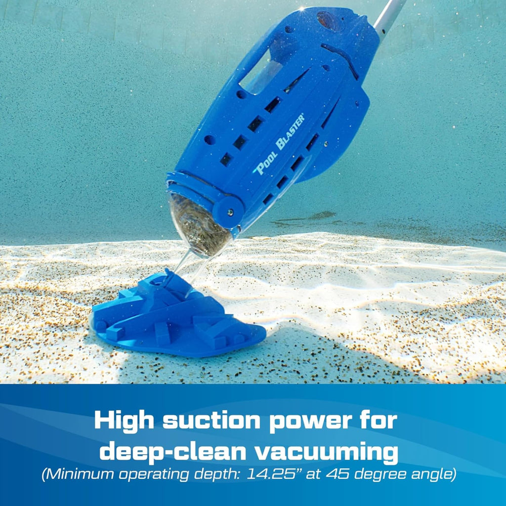 Millennium Cordless Pool Vacuum Handheld Rechargeable Strong Suction wPole Set
