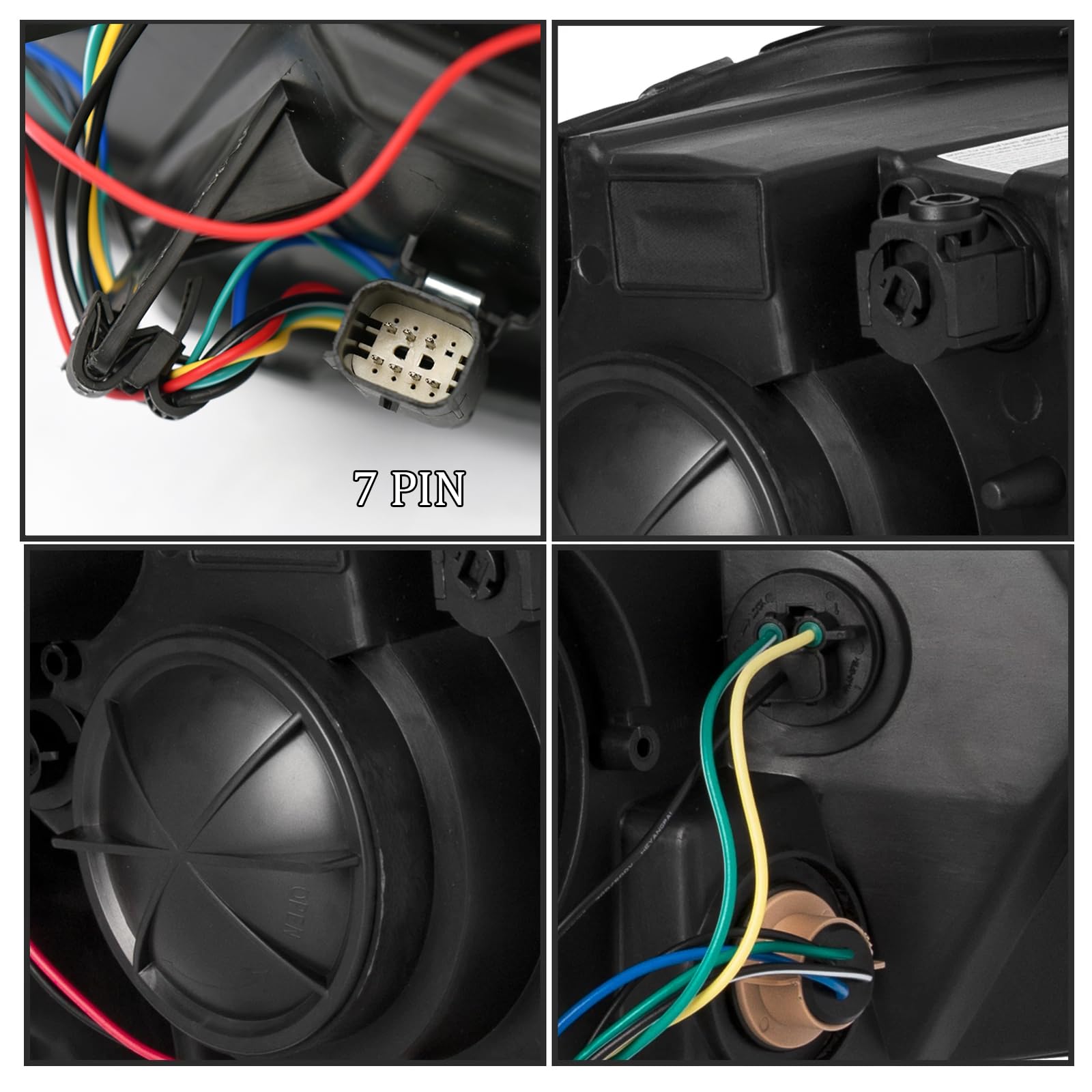 Black Headlight Assembly for 2014-2020 Chevrolet Impala