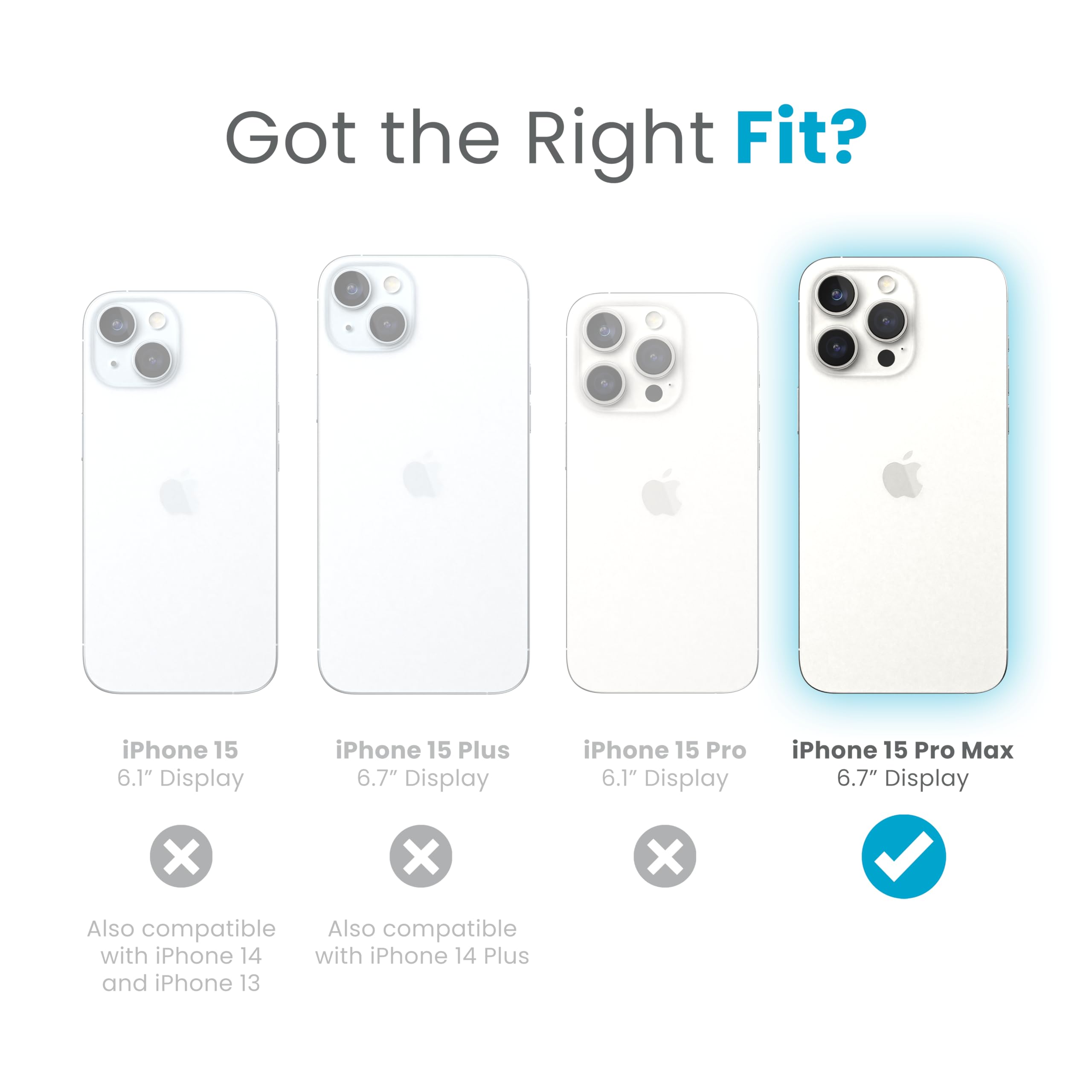 Speck Presidio Clear Anti-Yellowing Case for iPhone 15 Pro Max Clear
