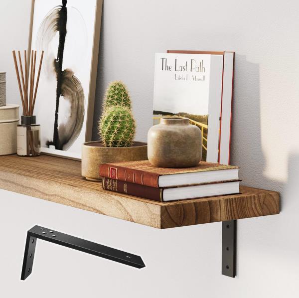 Countertop Support Brackets 4 Pack L Bracket Countertop Brackets 12" x 6" x 2.5" Heavy Duty 3/8" Thick Shelf Brackets Metal Corbels L Shape Bracket for Wood Shelf/Quartz/Granite/Concret Countertops Retail $69.00