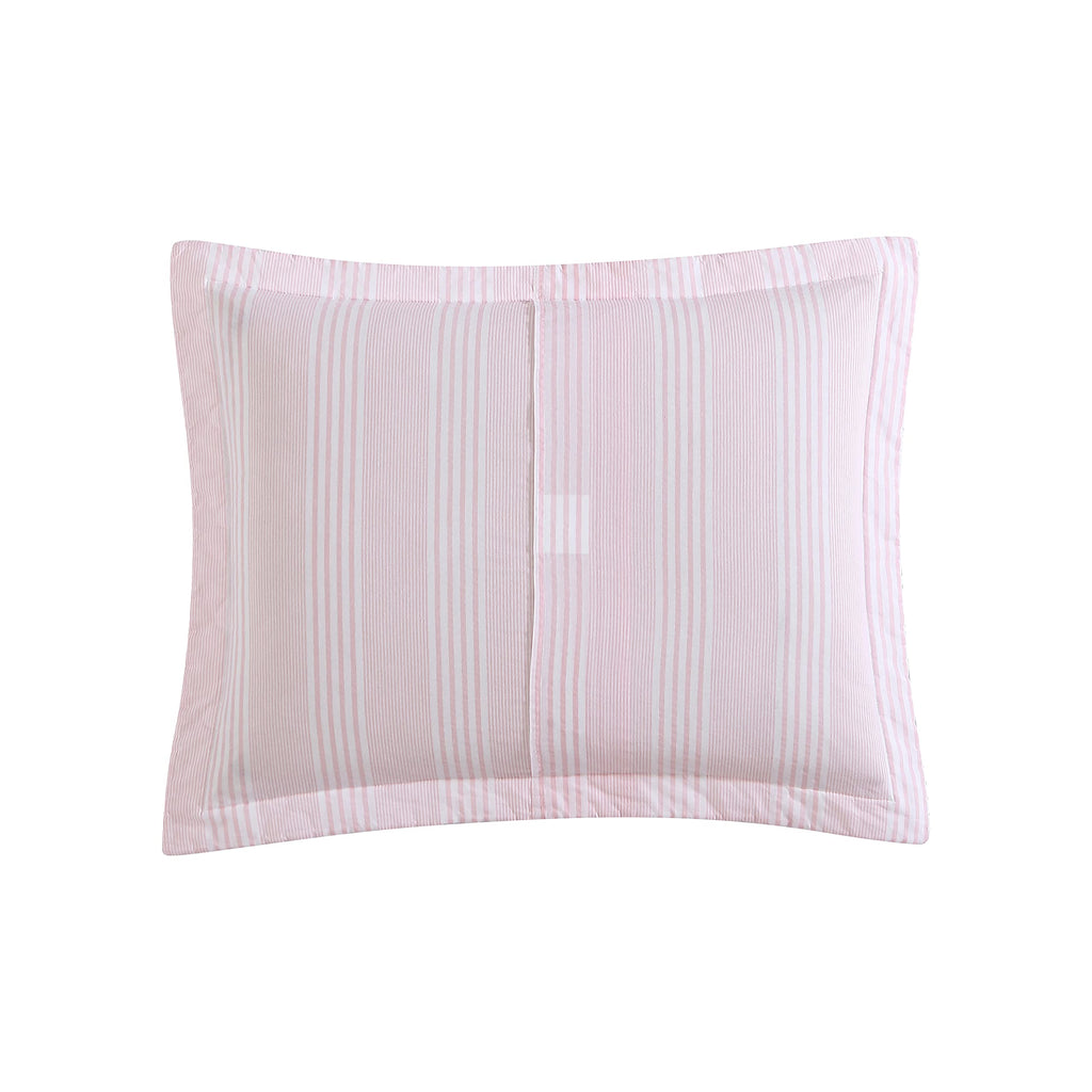Laura Ashley - Twin Quilt Set, Soft & Reversible Cotton Floral Bedding with a Medium Weight Feel, 2 Piece Bed Set with Matching Pillowcase (Bedford Pink) Retail $79.00
