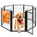 Dog Playpen for Small/Medium Dogs - 32 inch 8 Panels Heavy Duty Metal Puppy Fence Outdoor Indoor with Door, Anti-Rust Foldable Puppy Pen Pet Enclosure, Portable Exercise Kennel for Camping, Yard, RV Retail $89.00