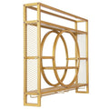 XEVALDRIC Metal Wall Mounted Wine Rack 3-Tier Bar Cabinet Retail $129.00