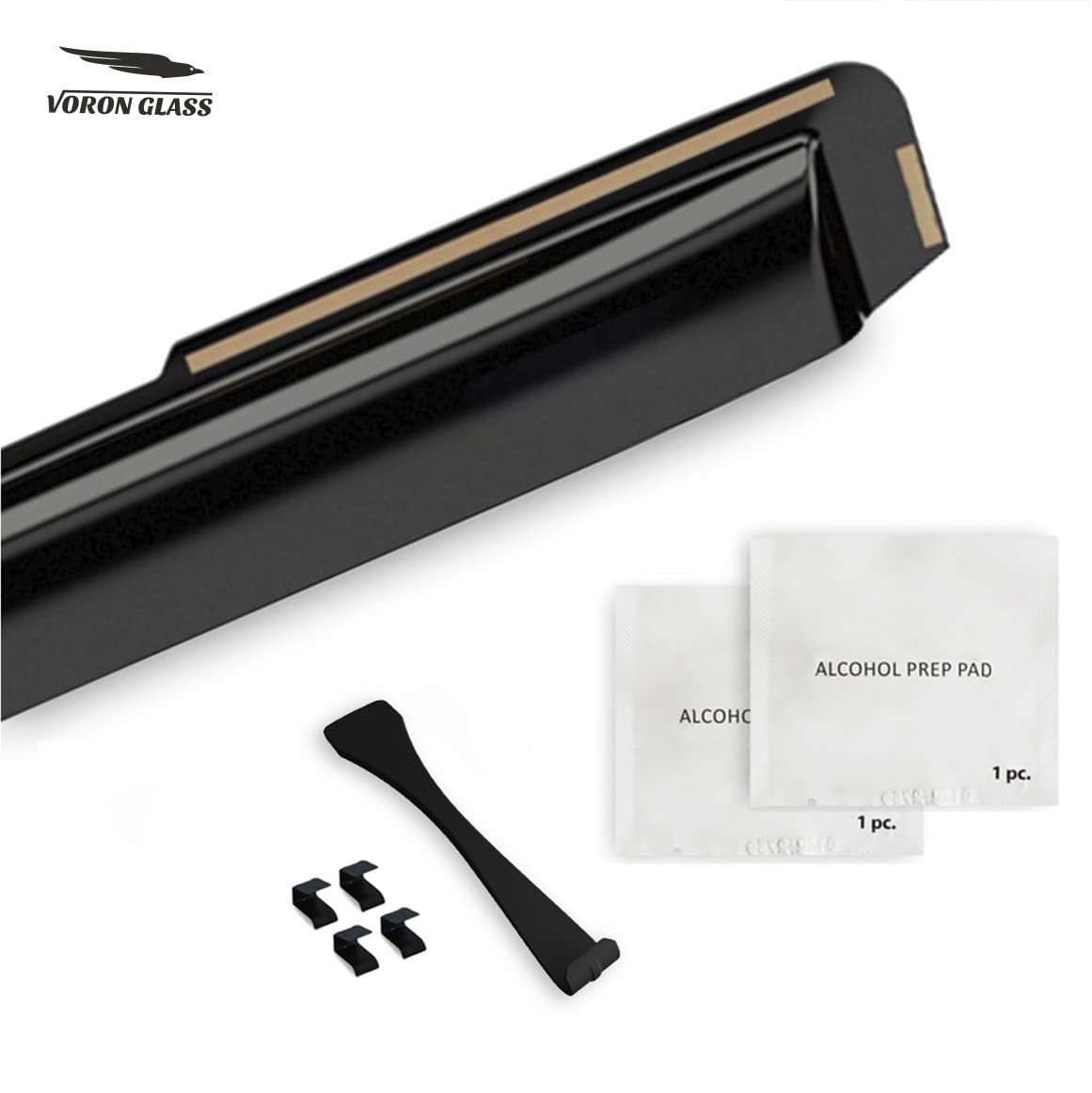 Extra Durable Polycarbonate In-Channel Rain Guards for Jeep Cherokee 2014-2023 4 Pcs