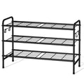 VILICK Metal Shoe Rack for Closet 33" Wide Shoe Organizer for Entryway