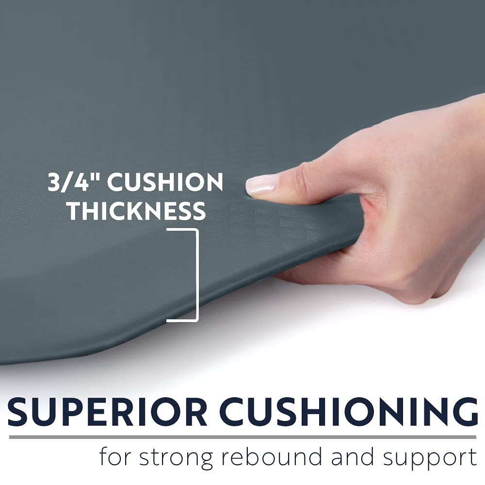 x32 inch 34 Thick Waterproof Anti-Fatigue Kitchen Mat - Charcoal