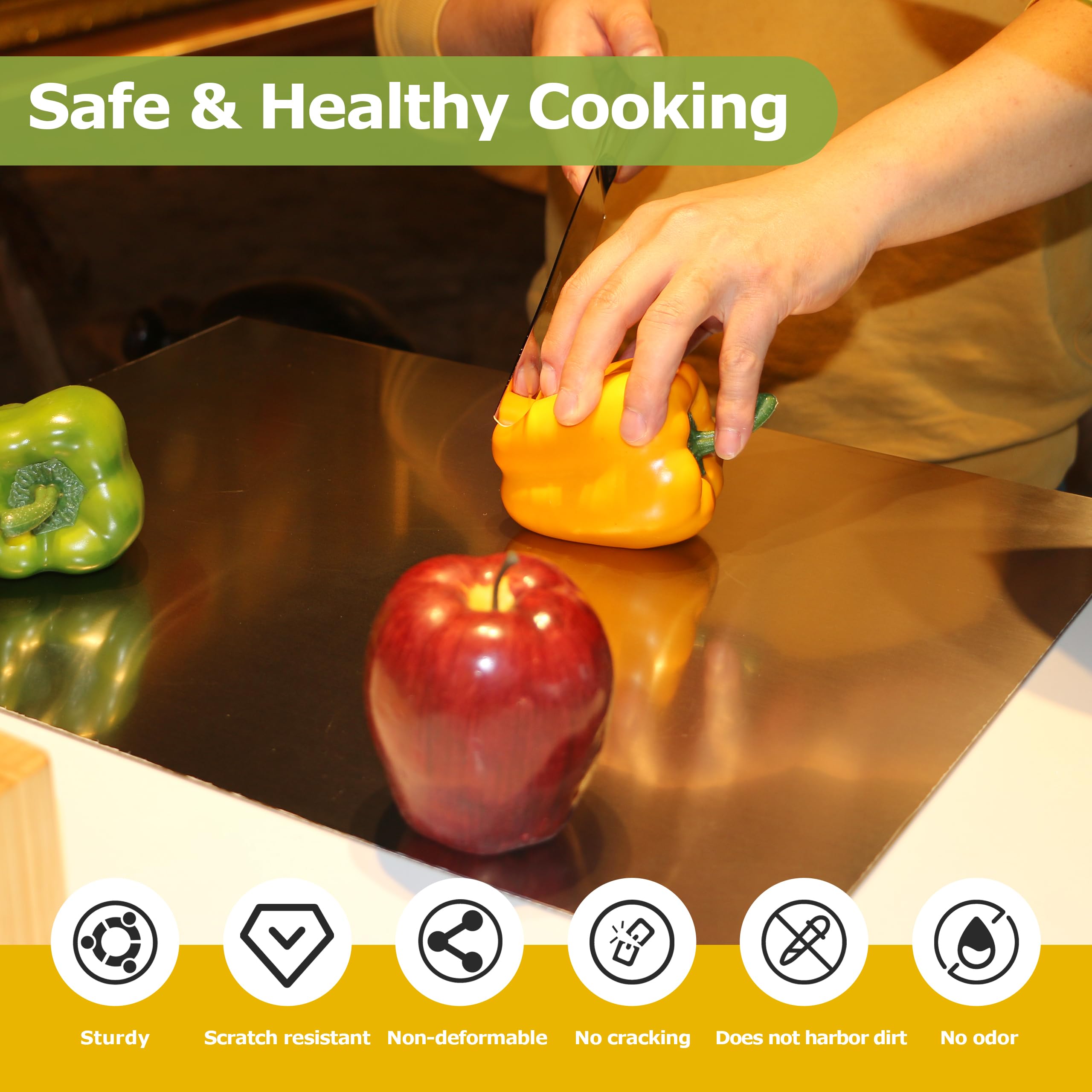 Stainless Steel Cutting Board with Counter Lip 80 x 50cm $51.75 Retail $69.00