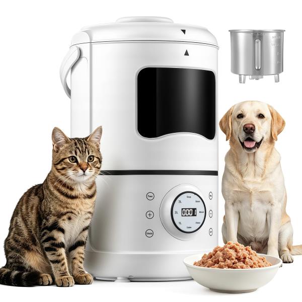 L Pet Meal Maker for Dogs  Cats Stainless Steel Inner Pot