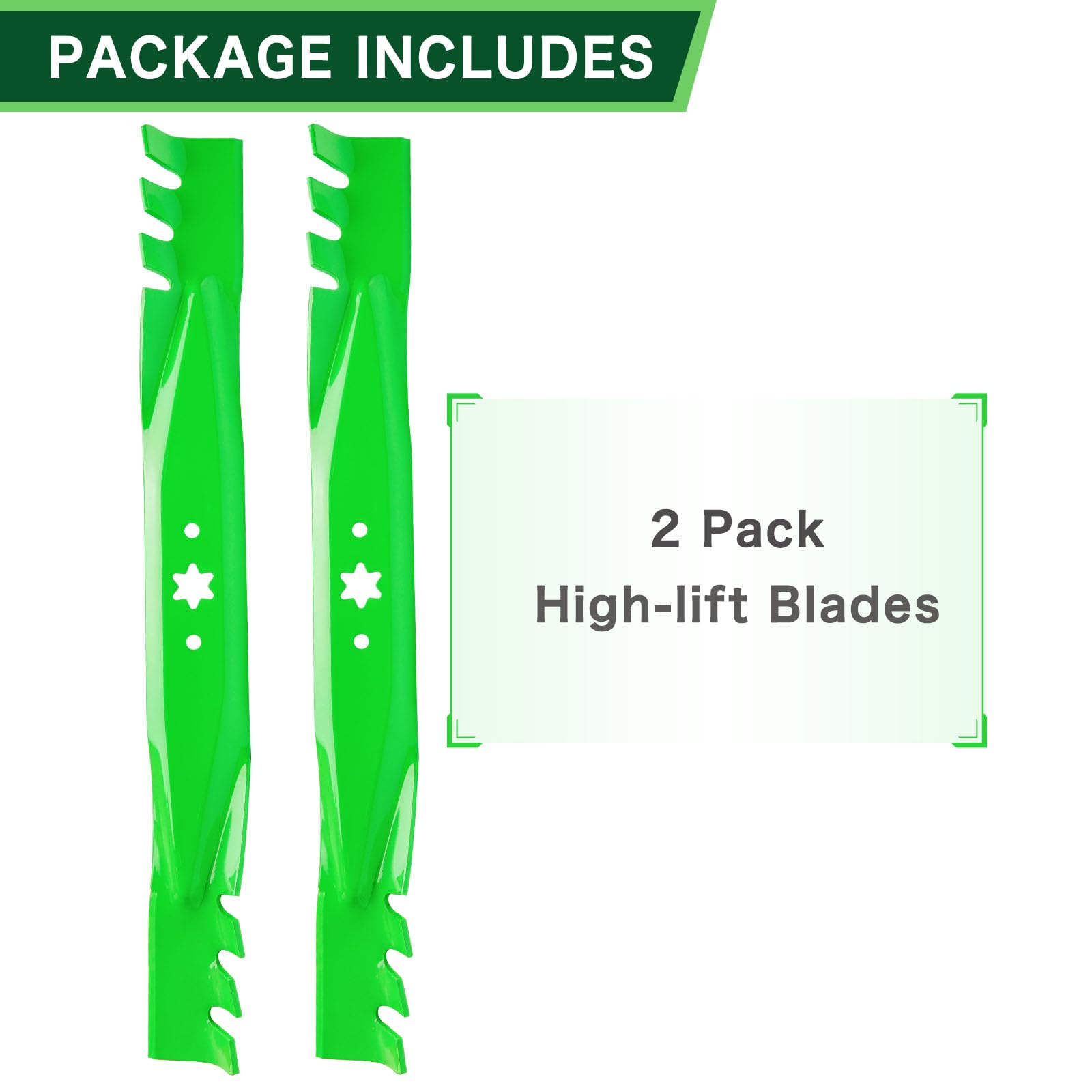 '-04308-X Mulching Lawn Mower Blades 2-Pack for 42 Inch Deck